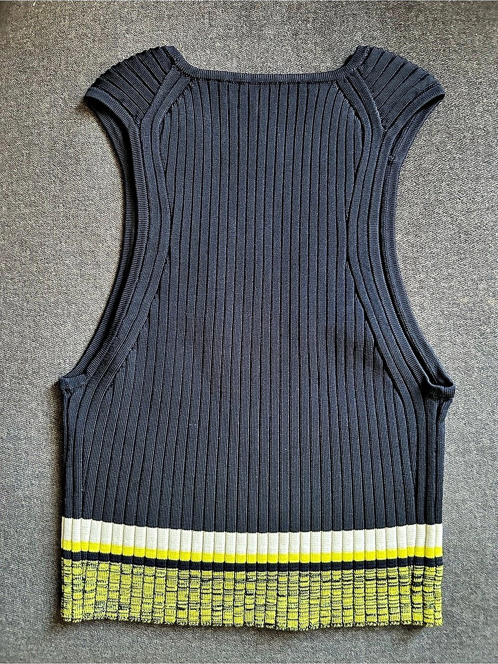 rag & bone Color Block Ribbed Tank Size Small Like New - Picture 2 of 2